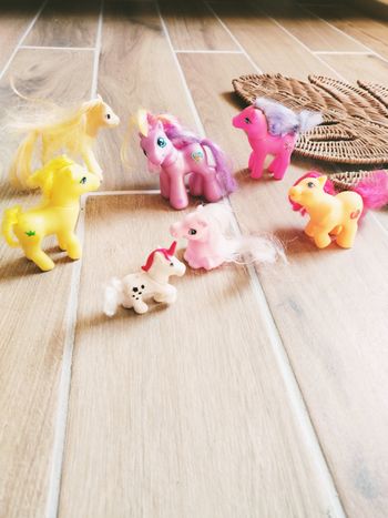 🦄Lot de 7 poneys my little pony - mon petit poney et bootleg