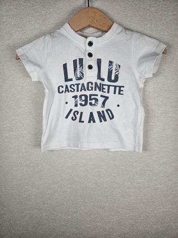 T-shirt manche courte lulu castagnettes 3 mois 59cm 