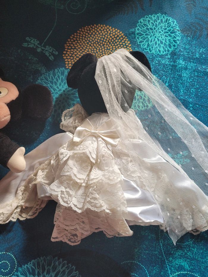Peluche mickey minnie marié disneyland - photo numéro 9