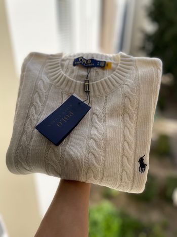 Polo Torsadé Ralph Lauren Beige - Taille S