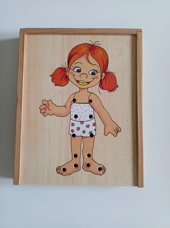 Jeu de laçage en bois fille complet
