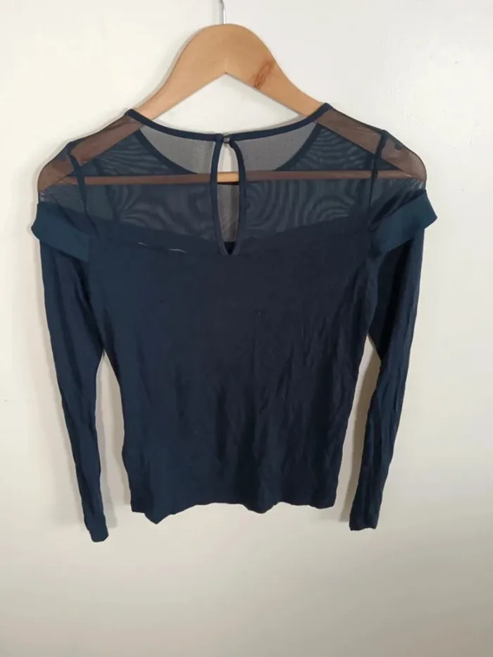 C16 blouse marine naf naf XS - photo numéro 2