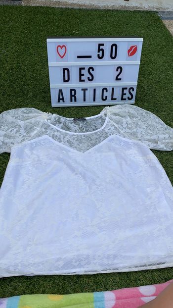 Haut dentelle taille 36 kookai