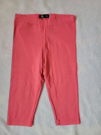 Legging court rose 5-6ans