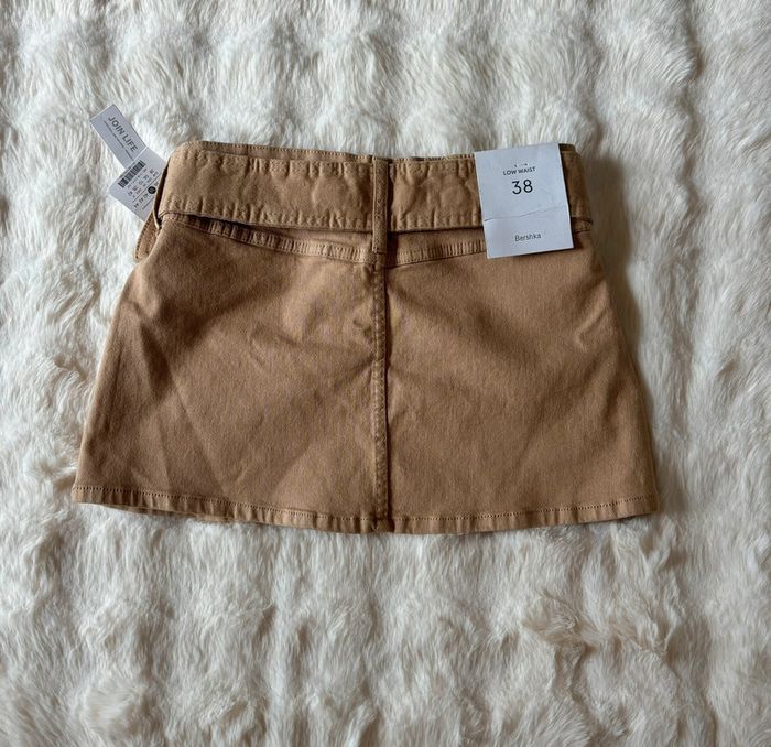 Minijupe en jean Bershka Low waist - photo numéro 3