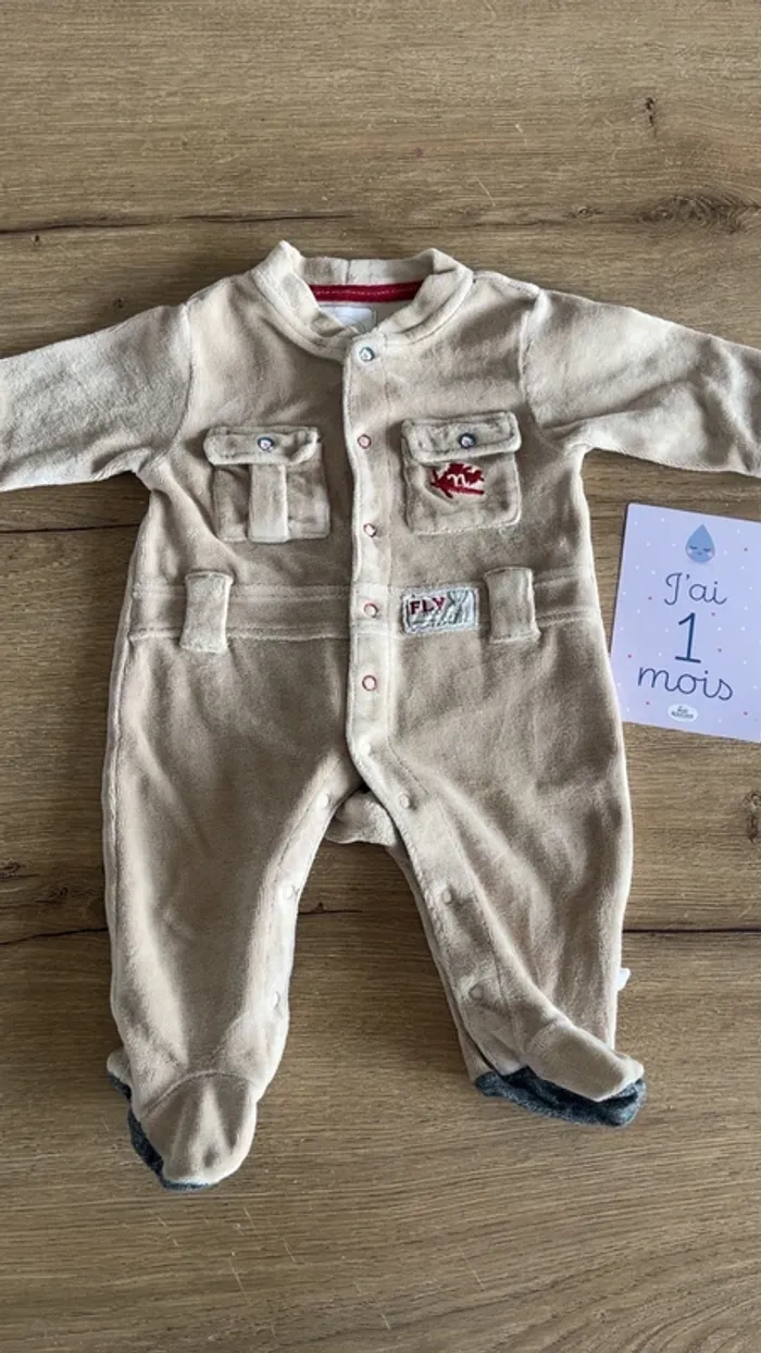 Pyjama polaire garçon 1 mois