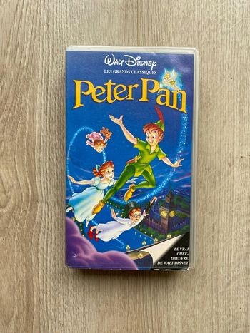 Disney Peter Pan Cassette Vidéo VHS Vintage Cinéma Collection Exclusive