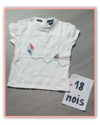 Maillot t-shirt manches courtes 18mois garçon