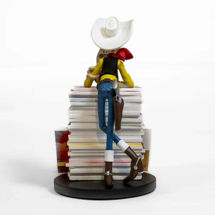 LUCKY LUKE - Lucky Luke & Rantanplan sur pile de BD - Figurine 25cm - photo numéro 10