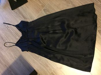 Robe en soie bleue marine