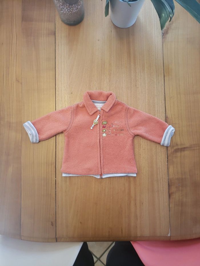 Veste orange 3 mois la compagnie des petits