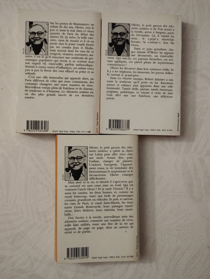 3 livres de Robert Sabatier - photo numéro 2