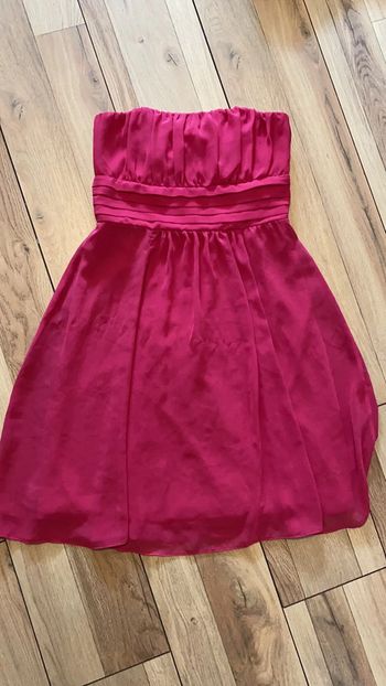 Robe fuschia bustier