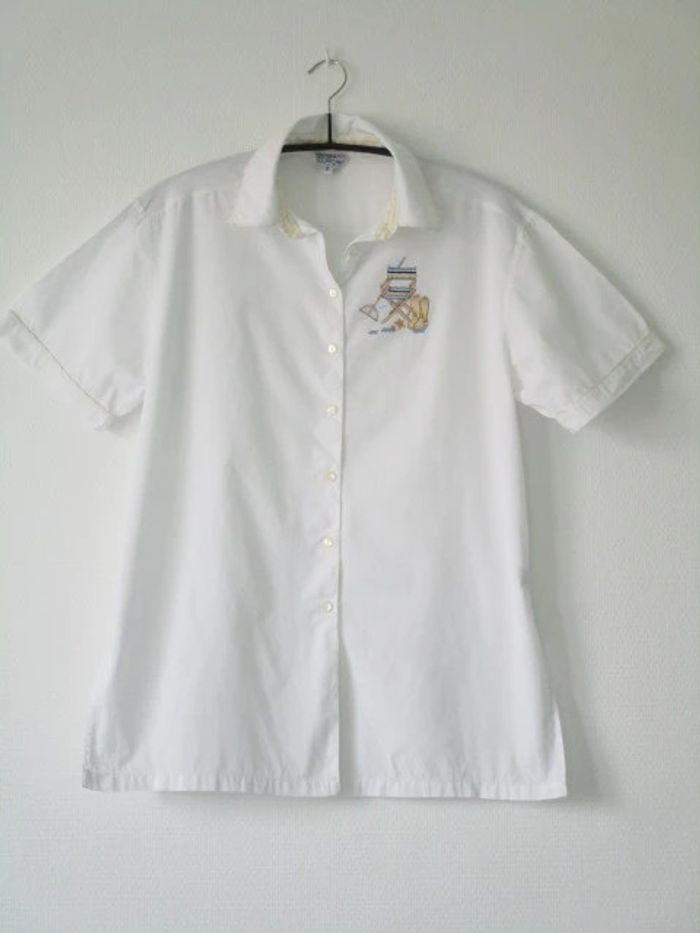 Chemise vintage pêche 44 TBE - photo numéro 9