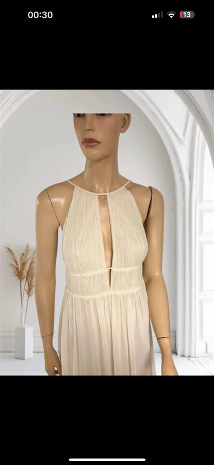 Robe beige Patrizia Pepe neuve – taille 42 élégante et fluide - photo numéro 11