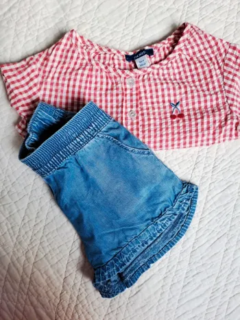 Ensemble Okaïdi short et haut - 3 ans