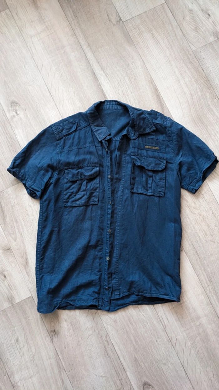 Chemise Casual Coton et Lin Marine Quicksilver M