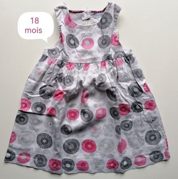 Robe fleurs fille 18 mois cérémonie fête Okaidi