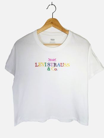T-shirt Manches Courtes Levi's Blanc Femme - Taille XS