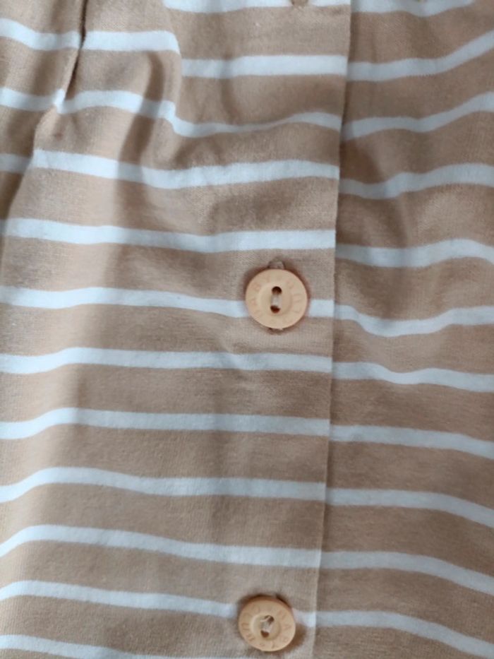 Robe rayée beige baby club - photo numéro 4