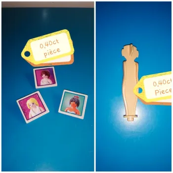 Thème* pièces détachées / mannequin - pancarte portant vêtements