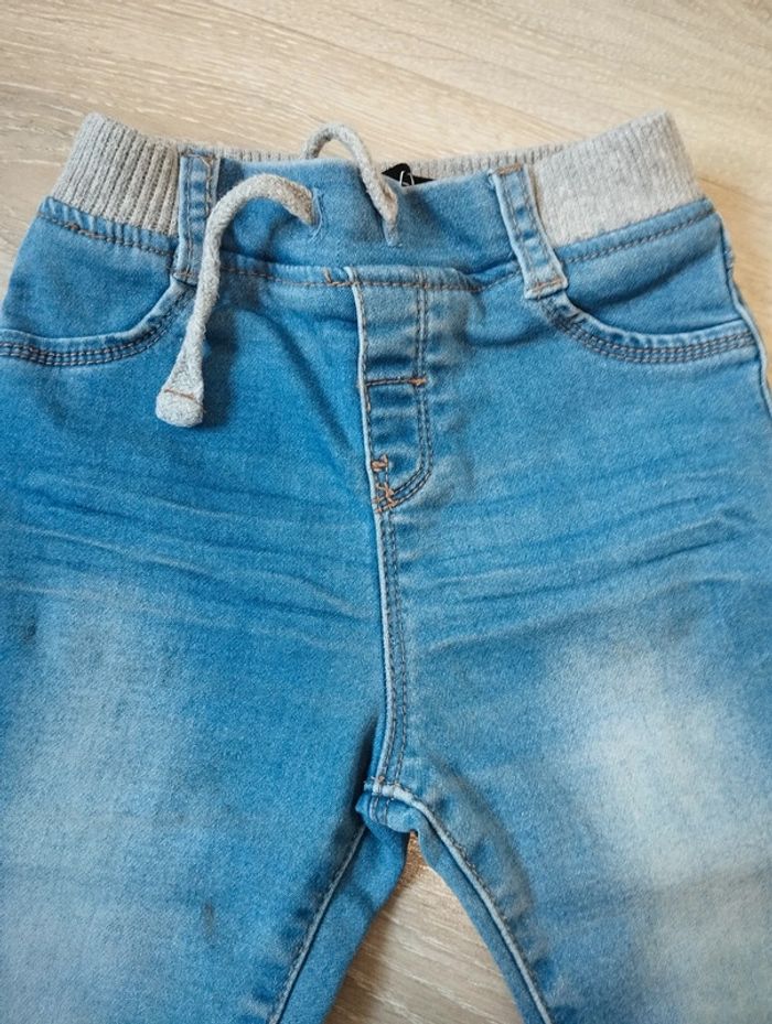 Jean stretch bleu garçon 12 mois In Extenso - photo numéro 2