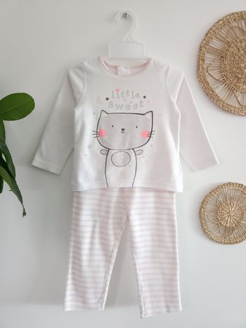 Pyjama 2 pièces en velours Pat et Ripaton 24 Mois