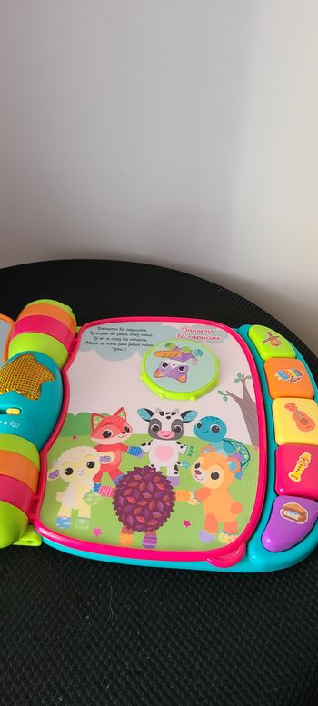 VTech - Super Livre Enchanté des Baby Loulous Bleu, Livre Interactif Bébé