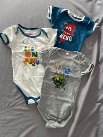 Lot de 3 body manches courtes garçon Haribo 12mois