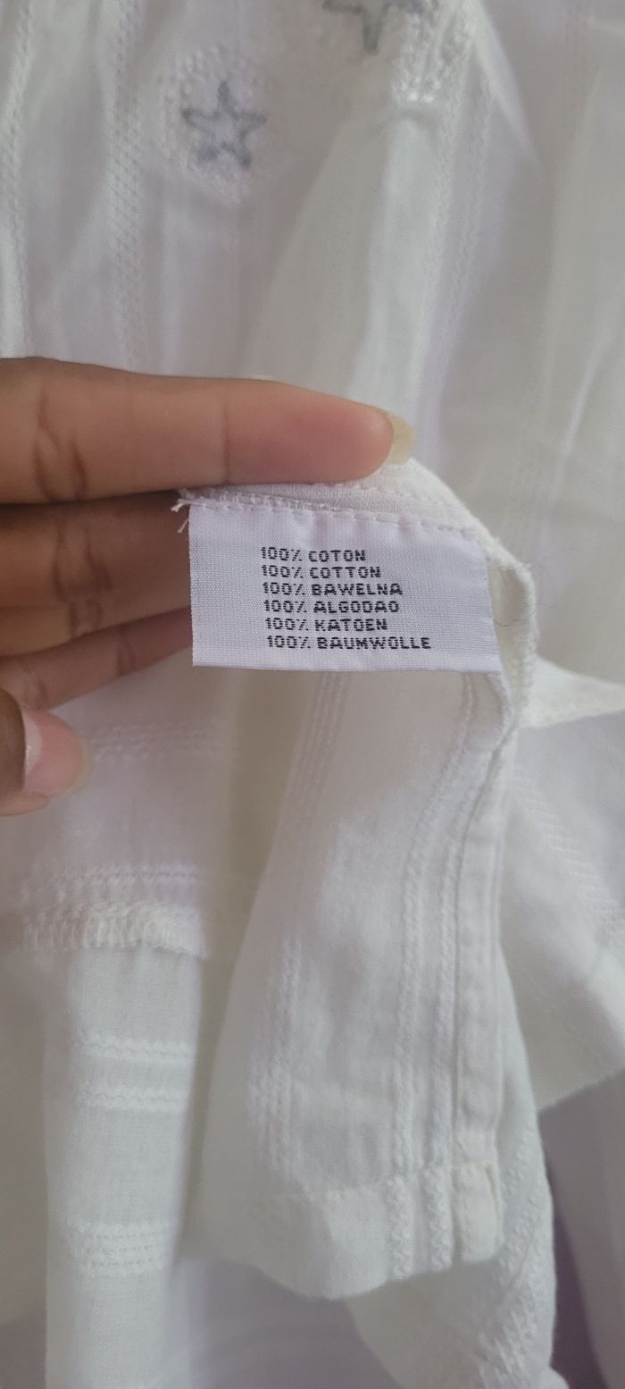 Tunique crème clair en 100% coton - photo numéro 5