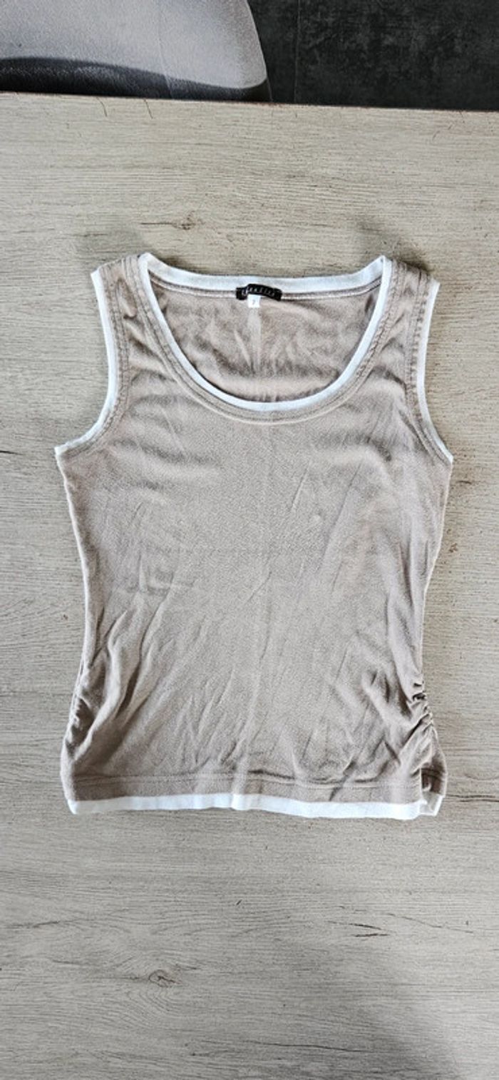 Débardeur beige et blanc Lola & Liza, taille 2 (38/40) - photo numéro 3