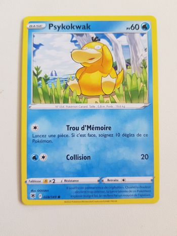Carte Pokémon Psykokwak astre radieux