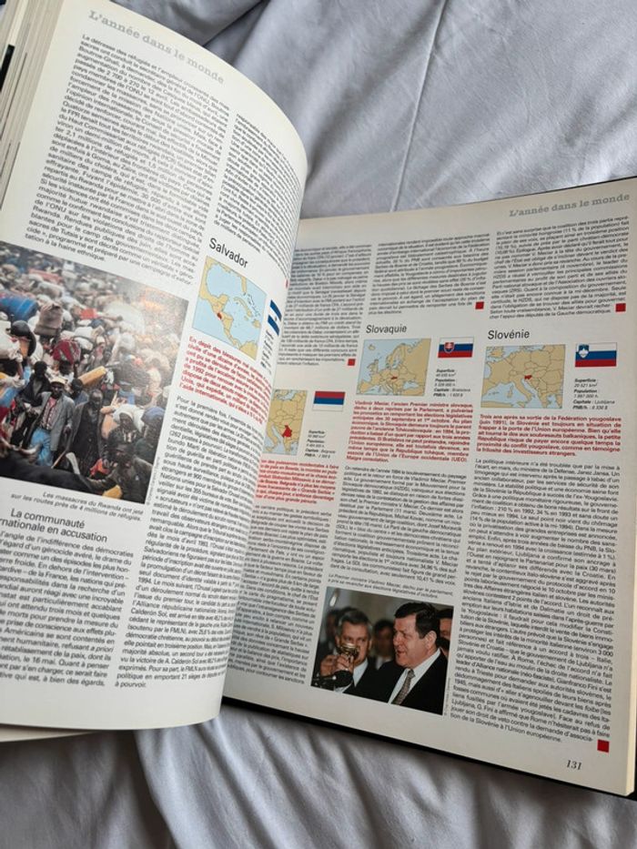 Encyclopédie hachette générale annuel 1995 événements de l’année 1994 collection vintage 90s - photo numéro 11