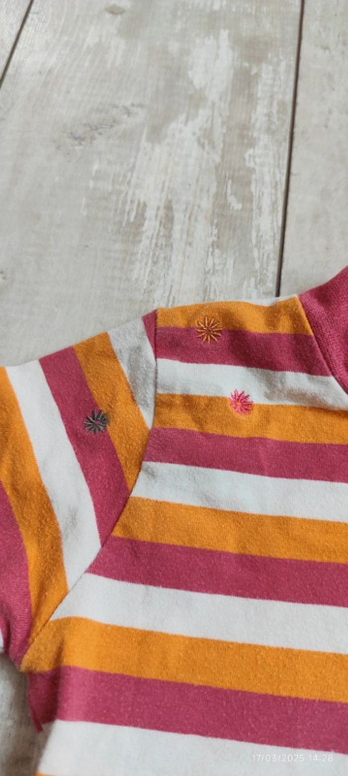 T-shirt rayé Lisa rose T4A - photo numéro 2