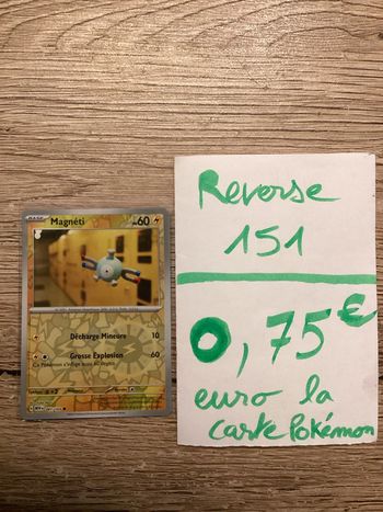 carte Pokémon magnéti reverse 081/165 EV3.5 collection 151 FR neuf sortie de booster