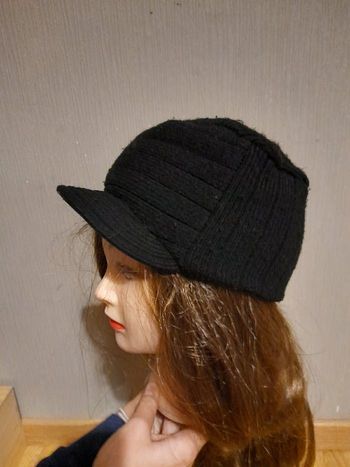 Casquette velours noir