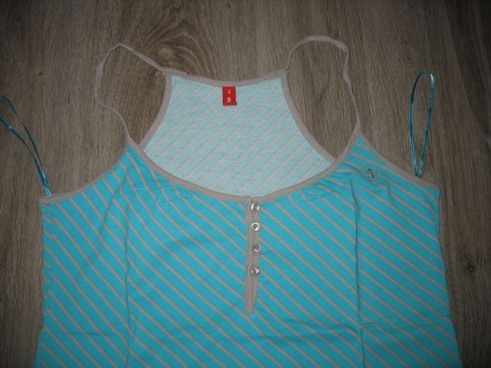 DÉBARDEUR TURQUOISE "EDC BY ESPRIT" - TAILLE S - n°02 - photo numéro 4