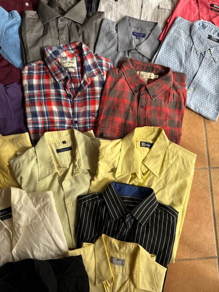 Lot revendeur de 20 chemises homme - photo numéro 5