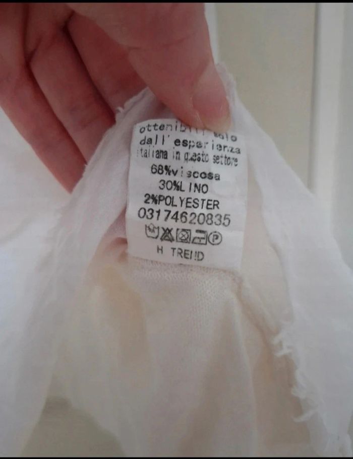 Neuf tee-shirt blanc femme taille M/38 - photo numéro 6