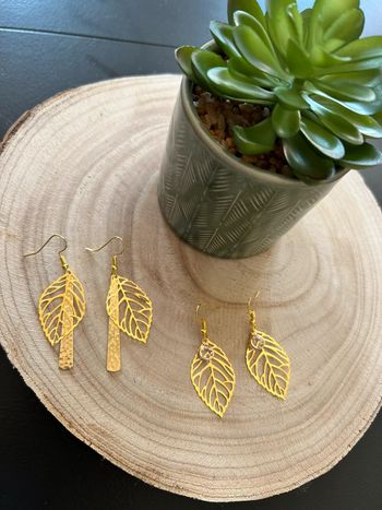 Boucle d’oreille doré