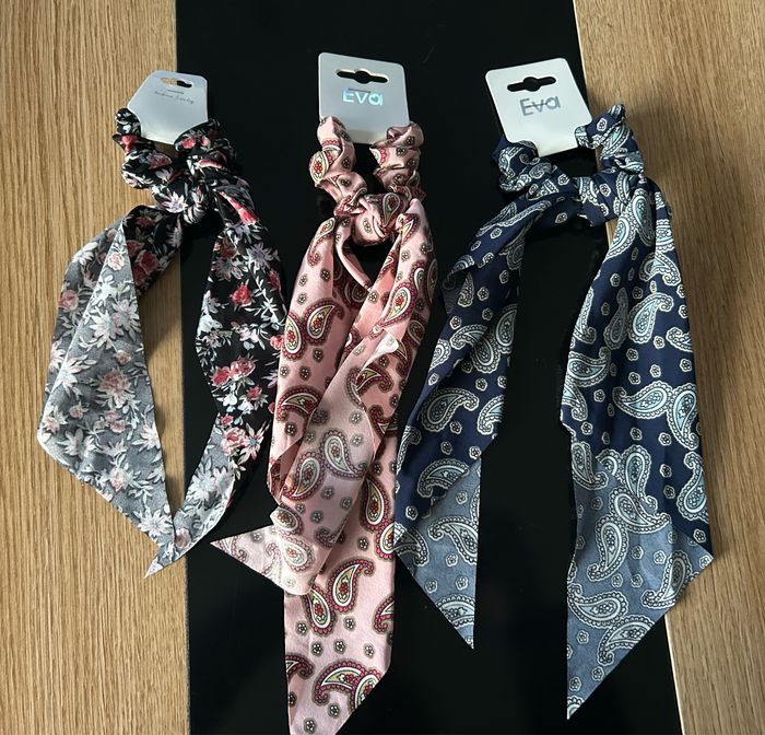 Lot chouchou avec ruban  pour cheveux