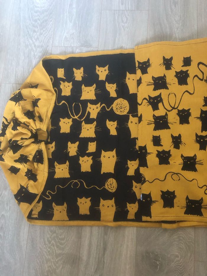 Portage sling ringsling de la marque Roar modèle Miau miau miel poivre Neuf - photo numéro 4