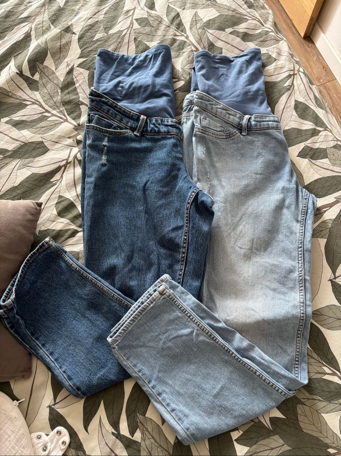 Lot de 2 jeans de grossesse T38/40