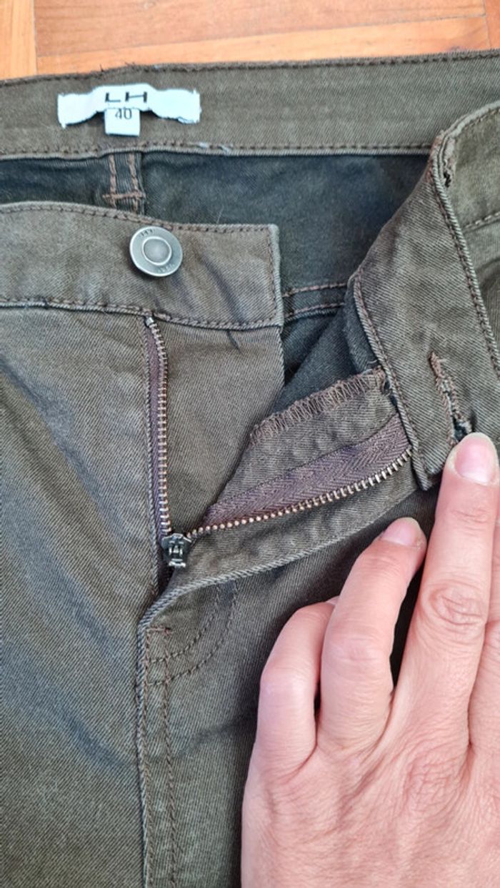 Pantalon marron kaki LH T40 - photo numéro 3