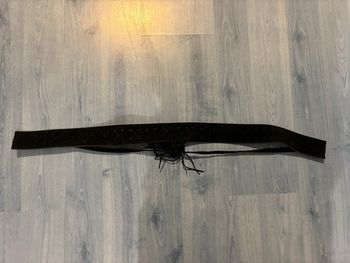 Ceinture en daim noire