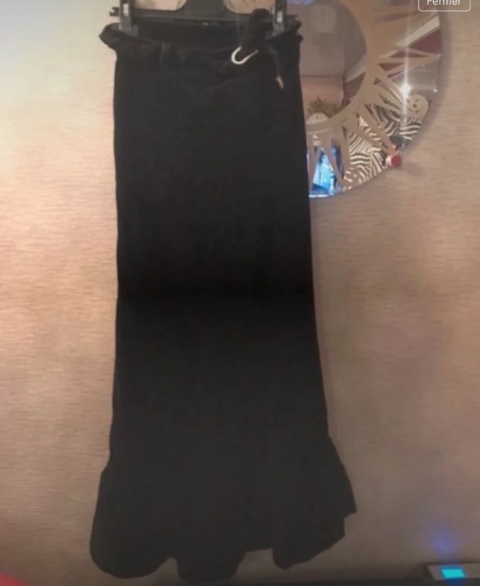 Jupe longue velours fille