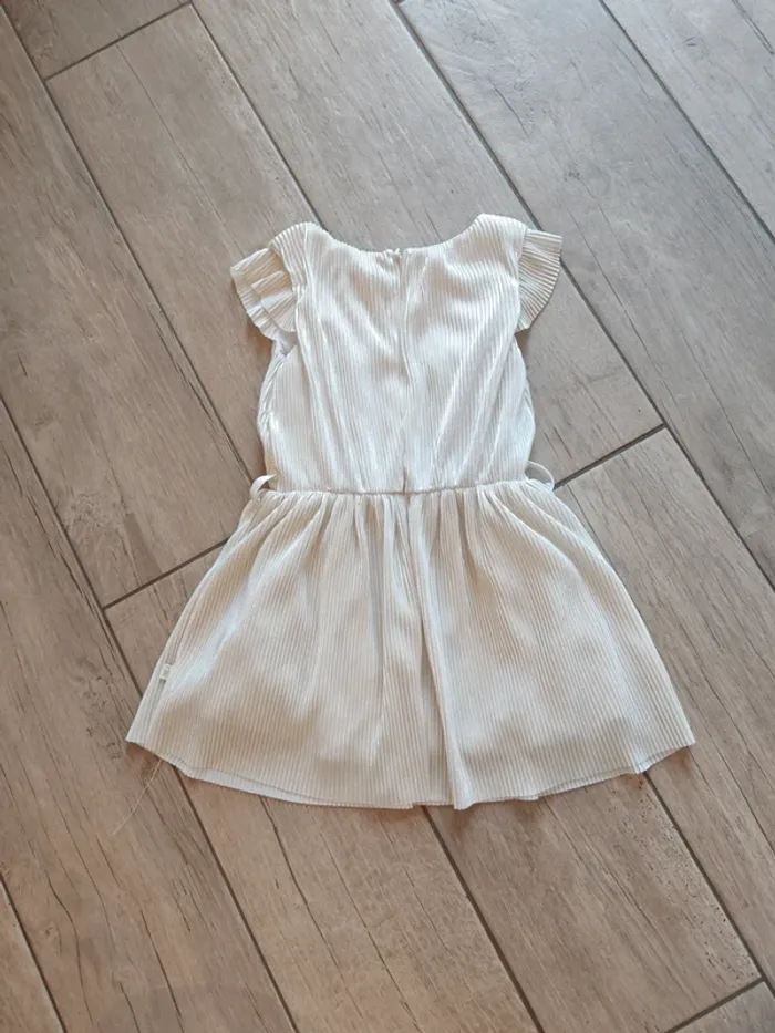 Robe couleur crème brillante cérémonie taille 3 ans - photo numéro 3