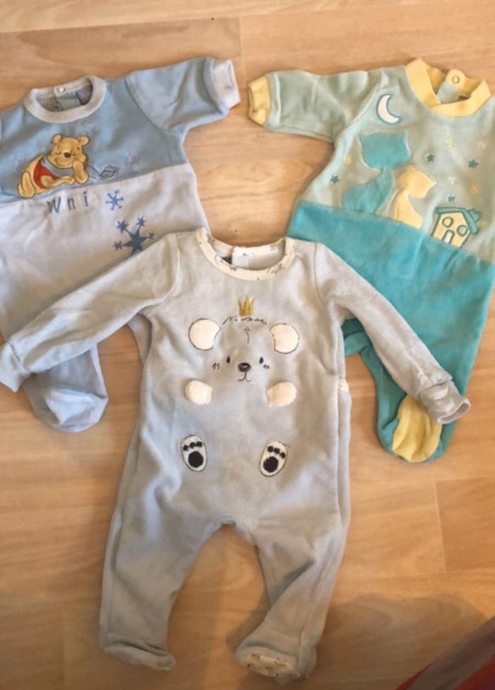 Lot Pyjamas grenouillère 1 mois