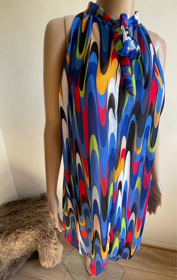 * 🎉 Dress Maille Fluide Esprit Missoni - Taille M - Un Must-Have ! - photo numéro 3