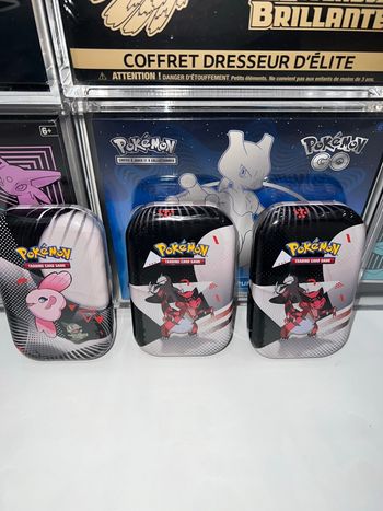 3 mini tins 10.5 foudre noire flamme blanche